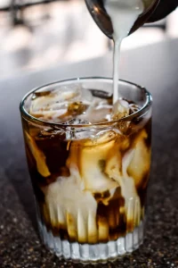 iced coffee in a cup